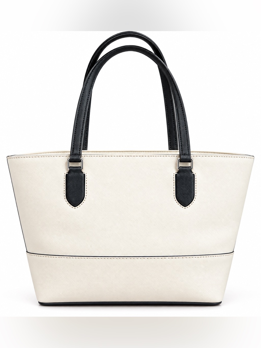 kate spade Cream and Black Saffiano Leather Tote - Picture 2 of 8